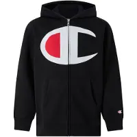 Champion Sudadera con cremallera rojo vivo / negro / blanco