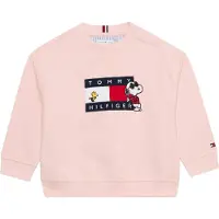 Tommy Hilfiger Sudadera 'PEANUTS' navy / altrosa / rojo cereza / blanco