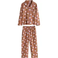 Next Pijama marrón / offwhite