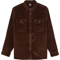 Quiksilver - Camisas - Venture Cord Shirt Java de Algodón - Talla M - Burdeos