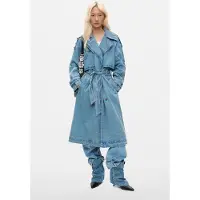 Desigual Abrigo de entretiempo azul denim