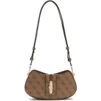 GUESS para mujer. HWSG2378730 Bolso de hombro mini convertible logo Yvonne beige (OSFA), Casual, Poliuretano, outlet 2026.