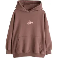 Next Sudadera marrón / rosa