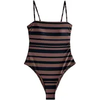 Next Traje de baño marrón / negro