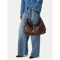 GUESS para mujer. HWBB9308020 Bolso grande de hombro Camden marrón oscuro (OSFA), Casual, Poliuretano, outlet 2026.