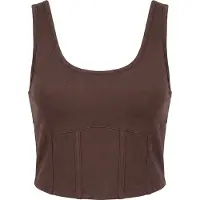 STUDIO SELECT Top 'Lil' marrón oscuro