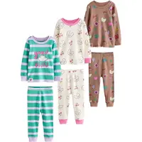 Next Pijama moca / verde / lila claro / negro