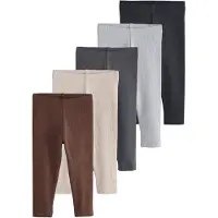 Next Leggings kitt / chocolate / gris oscuro / negro