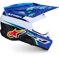 Alpinestars S-M3 Falcon Casco De Cross Azul/Negro/Blanco S unisex
