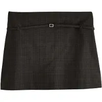Next Falda marrón oscuro / negro