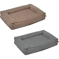 51 Degrees North Cama ortopédica para perros Lux Deluxe - Gris oscuro - L