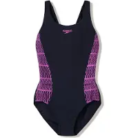 Speedo - Women's Placement Muscleback - Traje de baño size 38, azul
