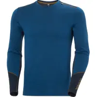 Helly Hansen para hombre. 49364 Camiseta térmica Lifa Merino Midweight azul (L), Deportivo, Lana, Manga larga, outlet 2026.