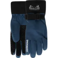 Didriksons - Kid's Lovas Five Finger Glove 2 - Guantes size 7, azul/negro