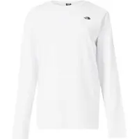 The North Face - Women's TNF Essential Simple Dome RLX L/S - Camiseta de manga larga size M, blanco