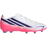 Adidas adidasBota de fútbol F50 Hyperfast League césped natural seco 30 Cloud White / Solar Purple / Solar Turbo Niño