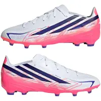 Adidas adidasBota de fútbol F50 Hyperfast League césped natural seco 35 Cloud White / Solar Purple / Solar Turbo Niño