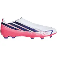 Adidas adidasBota de fútbol sin cordones F50 Hyperfast League césped natural seco 42 Cloud White / Solar Purple / Solar Turbo Unisex