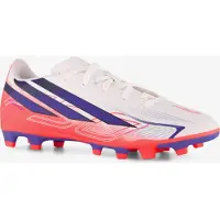 Adidas adidasBota de fútbol F50 Hyperfast Club césped natural seco / multisuperficie 35 Cloud White / Solar Purple / Solar Turbo Niño