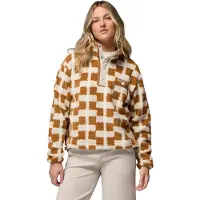 Columbia - Marcas - Helvetia II Printed Cropped Half Snap Camel Brown Geostack para Mujer de Nylon - Talla L - Marrón