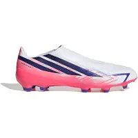 Adidas adidasBota de fútbol sin cordones F50 Hyperfast League césped natural seco 40 2/3 Cloud White / Solar Purple / Solar Turbo Unisex