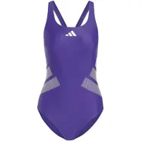 Adidas - Women's 3 Bar Logo C-Back Suit - Traje de baño size 38, morado