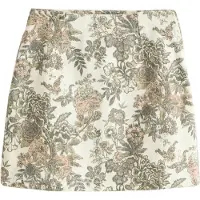 Next Falda ecru / verde claro