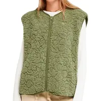 Roxy - Women's Best Town Vest - Chaleco de forro polar size XL, oliva