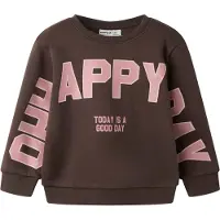 Name it Sudadera 'NMFLINKA' chocolate / rosa / rosé