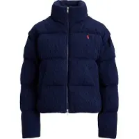 Ralph Lauren para mujer. 211A10457002 Chaqueta acolchada de lana y cachemira marino (S), Casual, outlet 2026.