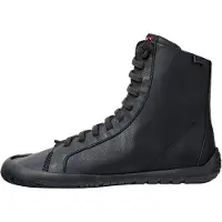 Camper para mujer. K400861-001 Botines de piel Peu Path+ negro (38), Plano, Cordones, Casual, outlet 2026.