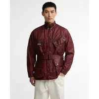 Barbour para hombre. MCA1155 Chaqueta Distressed 90th Anniversary A7 burdeos (40), Rojo, Casual, Algodón, outlet 2026.