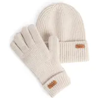 Barbour para mujer. LGS0108 Set regalo gorro y guantes Pendle (OSFA), Beige, Casual, Poliéster, outlet 2026.