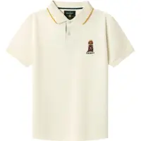 Hackett London para niño. HK5600037 Polo Harry blanco roto (3Años= 97cm), Casual, Algodón, Manga corta, moda infantil, outlet