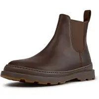 Camper para hombre. K300534-005 Botines de piel Brutus+ marrón (45), Plano, Ninguno, Casual, outlet 2026.