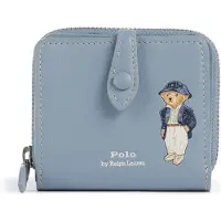 Ralph Lauren para mujer. 427P17882001 Cartera compacta Polo Bear azul (OSFA), Casual, Piel, outlet 2026.