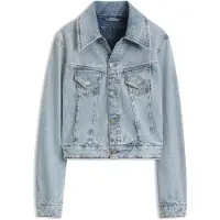 BOSS para mujer. 50564451 Chaqueta Trucker azul (S), Casual, Algodón, outlet 2026.