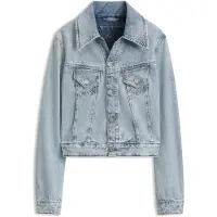 BOSS para mujer. 50564451 Chaqueta Trucker azul (XL), Casual, Algodón, outlet 2026.