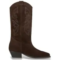 Ba&sh para mujer. 2E26CLAU Botas de Ante Clau marrón oscuro (36), 1 a 3cm, Serraje, Ninguno, Casual, outlet 2026.