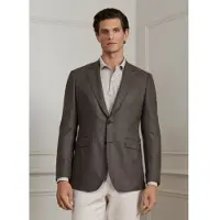 Hackett London para hombre. HM4400187 Chaqueta Twill taupe (40/32), Casual, Lana, Clásico, outlet 2026.