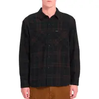 Volcom - Camisas - Hunkstone LS Shirt Cacao de Algodón - Talla XL - Marrón