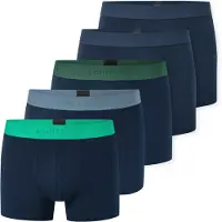 Schiesser Calzoncillo boxer ' 95/5 Multi ' azul noche / azul oscuro