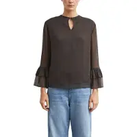 Comma Blusa marrón oscuro