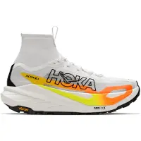 Hoka One One - Zapatillas de trail - Tecton X 4 W Frost/Neon Tangerine para Mujer - Talla 41 1/3 - Gris