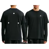 Nike ACG - ACG Dri-Fit Tee Std Hike Little Badge Reflective - Camiseta funcional size L, negro