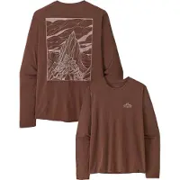 Patagonia - Ropa de senderismo - M's L/S Cap Cool Daily Shirt - Cloud Crag Berm Brown Light X-Dye - Talla M - Marrón