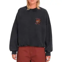 Volcom - Sudaderas - Fa Ozzy Crew W Vintage Black para Mujer de Algodón - Talla L - Negro