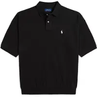Ralph Lauren para hombre. 710B18907006 Polo de piqué Relaxed Fit negro (L), Casual, Algodón, Manga corta, outlet 2026