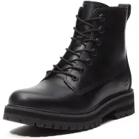 Timberland para mujer. TB0A2FMVW021 Botas de piel Britton Drive negro (38 W), Plano, Cordones, Casual, outlet 2026.