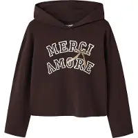 Name it Sudadera 'NKFVIALA' chocolate / oro / blanco
